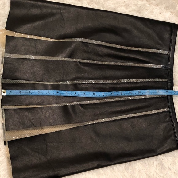 Monika Chiang black snake skin panel skirt - Picture 3 of 8